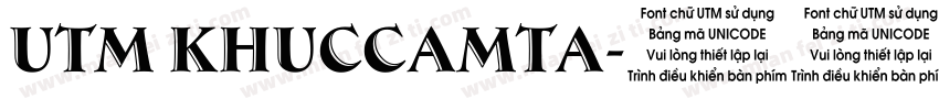 UTM Khuccamta字体转换